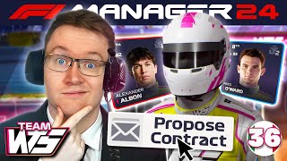 I SIGNED A NEW DRIVER FOR SEASON 3  F1 Manager 2024 CREATEATEAM EP 36 [upl. by Sink]