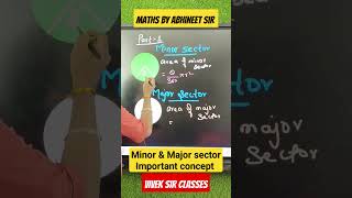 minor sector  major sector  Circle  class 10 cbse circle minor major sector maths math [upl. by Eachelle321]