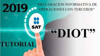 Como Hacer La DIOT SAT 2020 Fácil y Rápido [upl. by Anama]