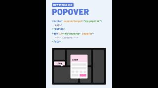 New Popover Class 💡coding programming syntax webdeveloper css html popover class htmltags [upl. by Teddy880]