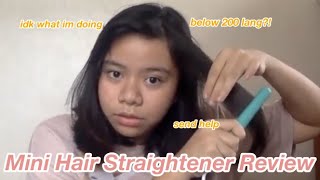 Kemier Mini Hair Straightener amp Curling Iron Review  Demo  Philippines [upl. by Eboj801]