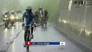 Cycling Tour de Suisse 2008 stage 2 final climb to Flumserberg [upl. by Haidabez946]