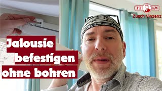 ✅ Schluß mit lästigem BOHREN bei der Montage von IKEA Jalousien Rollos befestigen ohne Schrauben [upl. by Durst]