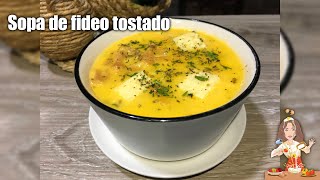 🥣SOPA DE FIDEO TOSTADO🧀🇪🇨 [upl. by Seyler]