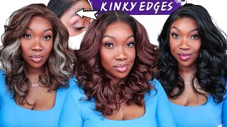 👀MUST WATCH🚨 Sensationnel Kinky Edge Kinky Body Wave 18” Curls Kinks amp Co  ALL 3 COLORS DIFFERENT [upl. by Anyat325]