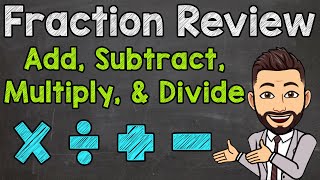 Fraction Review  How to Add Subtract Multiply and Divide Fractions [upl. by Avlem9]