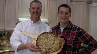 How to Cook a Truly Authentic Italian Pizza from Scratch  Pesto and Shrimp Seafood Pizza [upl. by Firooc]