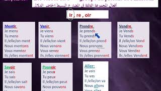 Leçon 43الدرس Les verbes du 3 ème groupe au présent أفعال المجموعة الثالثة في الحاضر [upl. by Sokcin149]