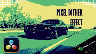 Pixel Dither Effect  Fuse Plugin for Davinci Resolve  Fusion Studio [upl. by Torrlow]