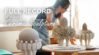 Making ceramic sculpture from clay  Transplant series [upl. by Ennayar155]