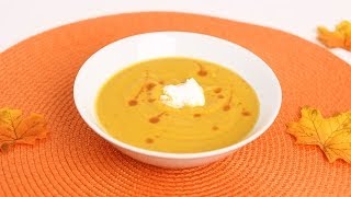 Roasted Butternut Squash Soup Recipe  Laura Vitale  Laura in the Kitchen Episode 660 [upl. by Yelir813]