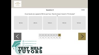Etihad Cubiks Numerical Test Q8 quotA car travels at a speed of 80km per hour How far does it travelquot [upl. by Fernand]