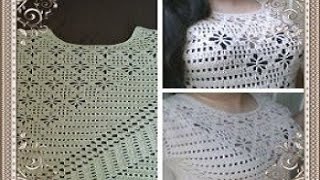 Blusa tejida en crochet  blusa tejida paso a paso en ganchillo  parte 2 [upl. by Haff]