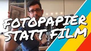 Wie nutzt man Fotopapier statt Film  Großformat mit PapierNegativen [upl. by Sardella643]