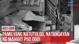 Pamilyang natutulog natangayan ng mahigit P50000  GMA Integrated Newsfeed [upl. by Kcirdle267]