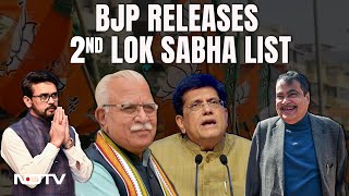 BJP Candidate List 2024  Nitin Gadkari ML Khattar In BJPs 2nd List For Lok Sabha Polls [upl. by Amary]