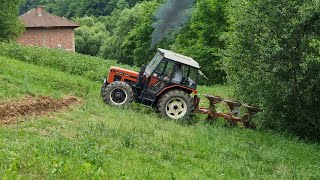 Zetor 6245  Oranje u strani u teškim uslovima  Vogel amp Noot HF L800 [upl. by Oinegue]