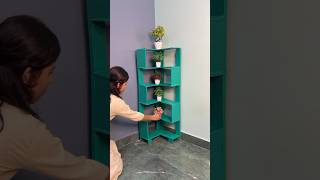 Corner shelf making at home shorts youtubeshort cornershelf diy crafts viral best idea [upl. by Weslee504]