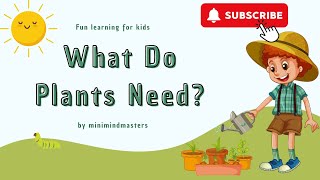 Need of plants in detailFacts about plants for kindergarten [upl. by Nylikcaj561]