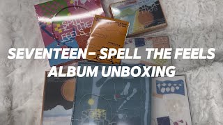 UNBOXING  GIVEAWAYSEVENTEEN SPELL THE FEELS ALBUM UNBOXING [upl. by Boser]