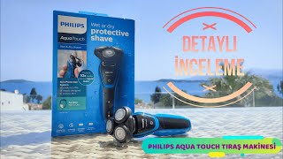 Philips Aqua Touch 5000 Serisi Tıraş Makinesi Detaylı İnceleme [upl. by Nahn]