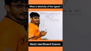 What is denticity of NO2 ion  ytshorts ytshortsindia neet coordinationcompounds jee upsc 1k [upl. by Willett822]