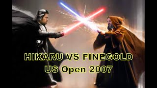 GM Ben Finegold vs GM Hikaru Nakamura US Open Chess 2007 [upl. by Daj]