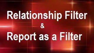 MicroStrategy  Relationship Filter amp Report as a Filter  Online Training Video by MicroRooster [upl. by Ziegler]