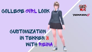 Customizing Reina in Tekken 8  College Girl look  Tekken Zenshin [upl. by Felicidad276]