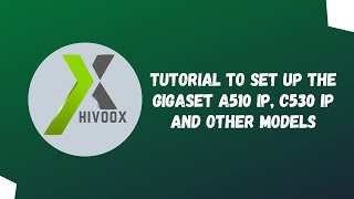 English  Tutorial to set up the voip phone Gigaset A510 IP C530 IP and other models [upl. by Lagasse]