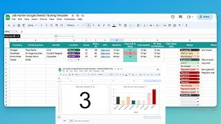 Job Hunt Tracker Simple in Google Sheets FREE Template [upl. by Alitta966]