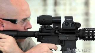 Brownells  EoTech  Positioning Reticle within 3X Eotech Magnifier [upl. by Tinaret]