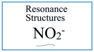 Resonance Structures for NO2 Nitrite ion [upl. by Ahcatan]