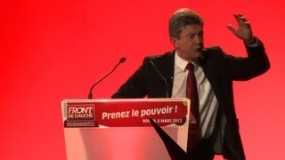 Boosté par les sondages Mélenchon sen prend au Front National [upl. by Ennovahc]