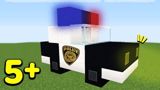 Minecraft 5 Police Build Hacks and Ideas easy [upl. by Nilpik]