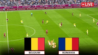 🔴LIVE  BELGIUM vs ROMANIA I I Efootball Pes 2021 GAMEPLAY [upl. by Annovaj]