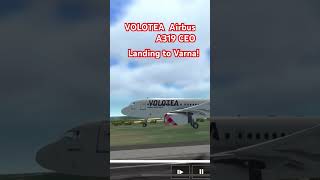 VOLOTEA Landing to Varna Airport A319 CEO aircraft aviation Landing [upl. by Attennaj]