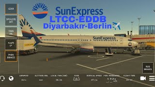 SunExpress Airlines İle Diyarbakırdan Berline uçuş✈️ [upl. by Ynomrah]