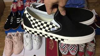 VANS SLIPON SIDEWALL CHECKBOARD 2018 REVIEW INDONESIA [upl. by Onitnatsnoc]