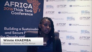 Winnie KHAEMBA  Africa Think Tank Conference 2016 [upl. by Htessil497]