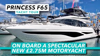 On board a spectacular new £275m motoryacht  Princess F65 full tour  Motor Boat amp Yachting [upl. by Kirsten]