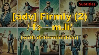 adv Firmly meaning with determination with 5 examples [upl. by Nael]