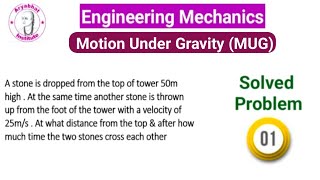 Motion Under Gravity  Rectilinear Motion  Problem 1 [upl. by Enehs]