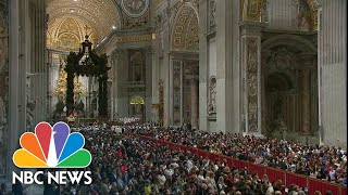 Pope Francis Holds Christmas Eve Midnight Mass From The Vatican [upl. by Yla]