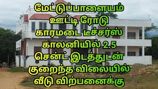 coimbatore mettupalayam karamadai Teacher colony 125 cent 1200sqft House125 land for sale [upl. by Leamaj413]