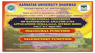 KARNATAK UNIVERSITY DHARWAD ICMAA2024 DAY 03 [upl. by Canfield315]