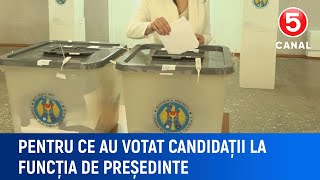 Candidații la funcția de președinte Vasile Tarlev Maia Sandu și Victoria Furtună au votat [upl. by Palmira]