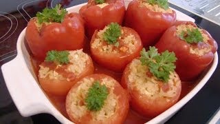 Kochen ist keine Hexerei Gemista  Gefüllte Tomaten und Paprika [upl. by Sola]