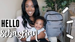 WHATS IN MY DIAPER BAG  MEET MY BABY [upl. by Girovard872]