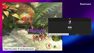 PIKMIN 3 BUT EVERYTIME SOMEONE SUBSCRIBES I HAVE TO RESTART 1K STREAM [upl. by Cthrine]